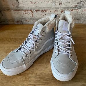 Fleece lined winter high top Vans